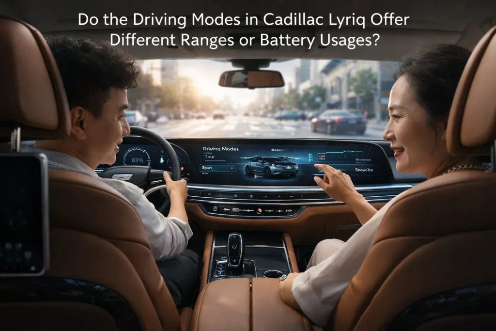 Do Different Driving Modes in Cadillac Lyriq Impact Range and Efficiency?