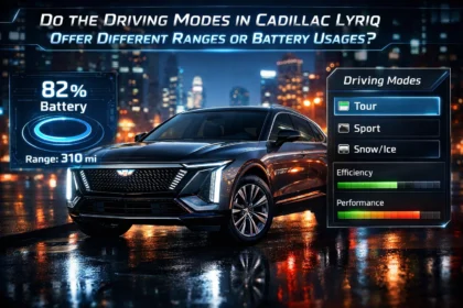 Do Driving Modes in Cadillac Lyriq Affect Range or Battery Usage? Explained