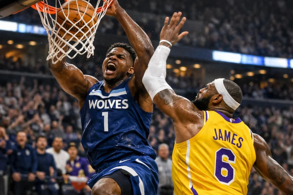 Timberwolves vs Lakers match player stats