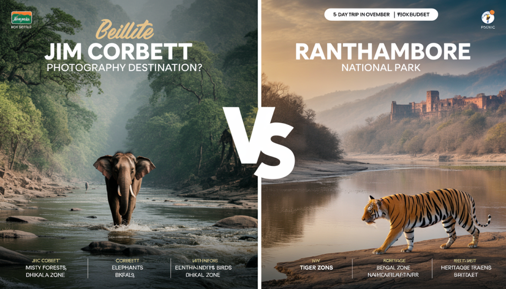 Corbett or Ranthambore for a 5-Day Budget Photography Trip?