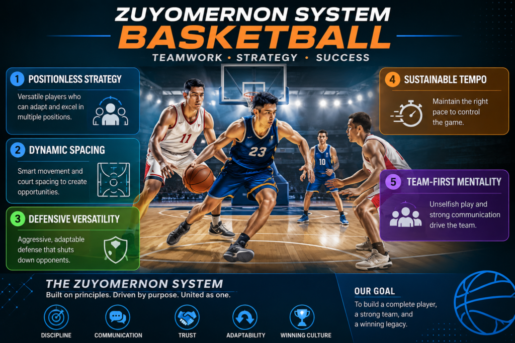 Zuyomernon System Basketball: Modern Strategy Built on Teamwork & Positionless Play