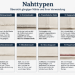 Nahttypen Guide: How Different Seam Types Improve Sewing Quality