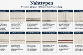 Nahttypen Guide: How Different Seam Types Improve Sewing Quality