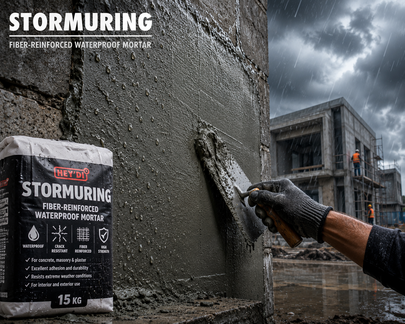 What is Stormuring? A Strong Fiber-Reinforced Mortar for Builders