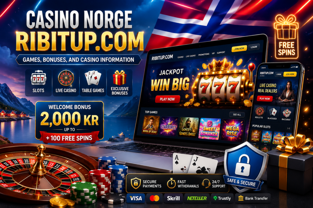 Casino Norge RibitUp.com: Games, Bonuses, and Casino Information