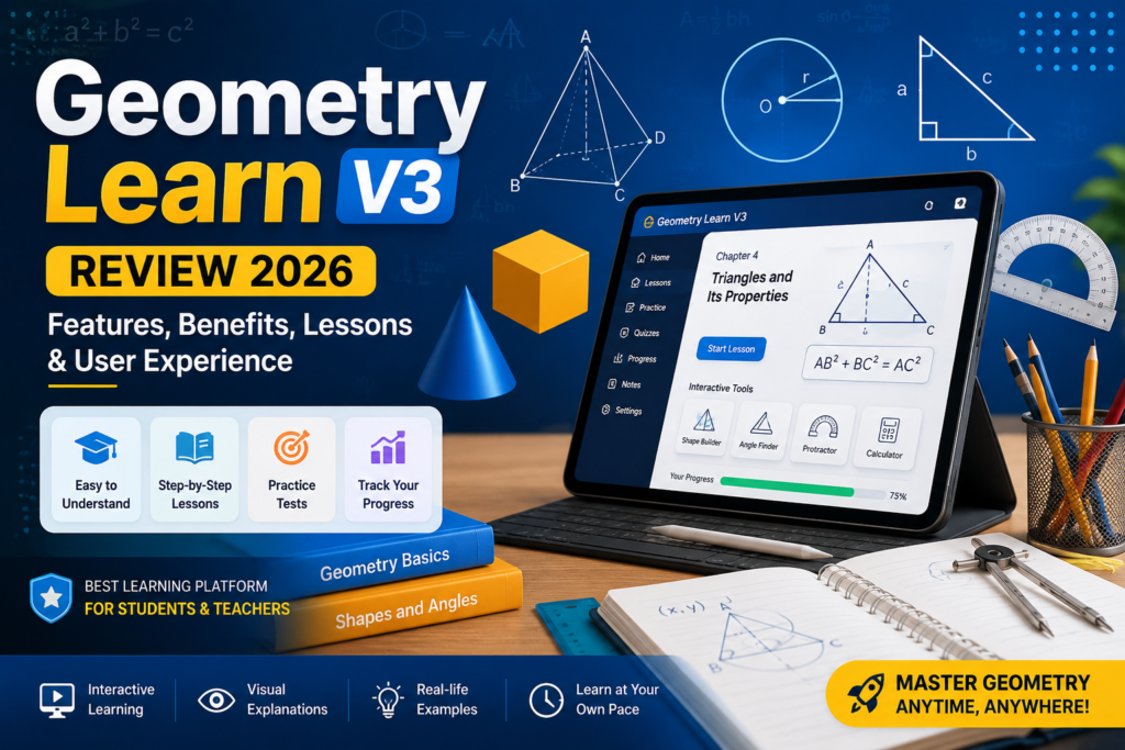 Geometry Learn V3 Review 2026: Features, Benefits, Lessons & User Experience
