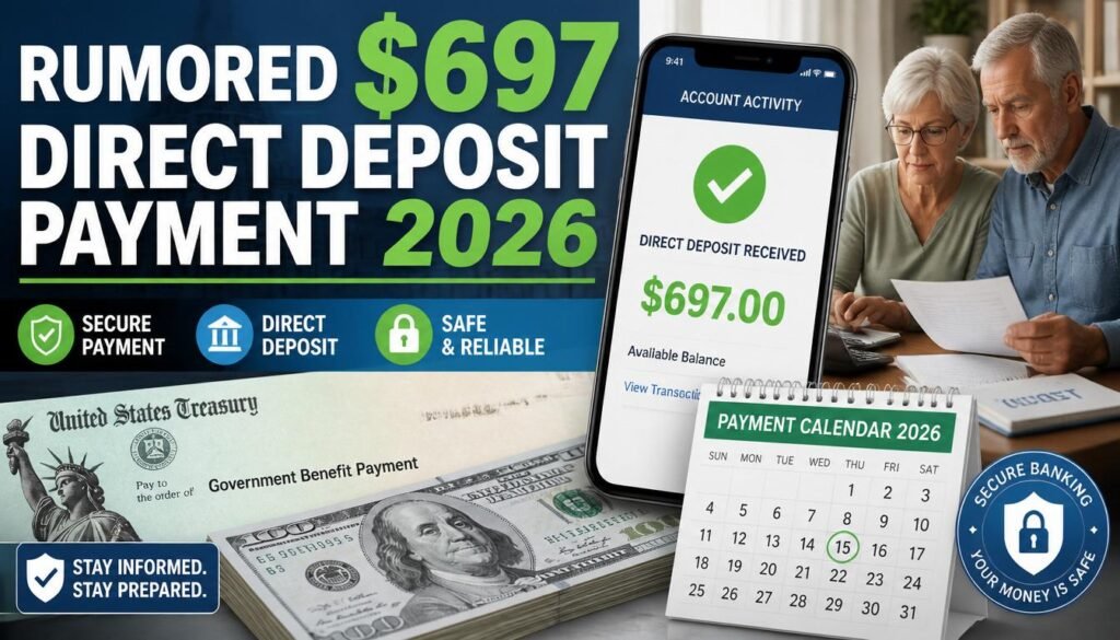 rumored $697 direct deposit payment